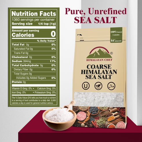 Himalayan Sea Salt Coarse Grain 3 lbs | HIMALAYAN CHEF